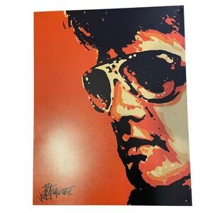 Elvis‎ metal poster 12 3/8ths L X 16 H